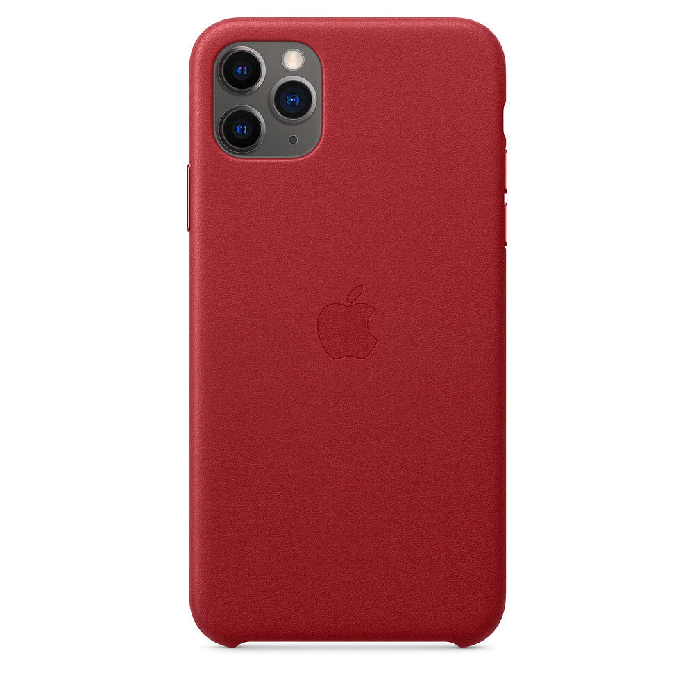 Apple iPhone 11 Pro Max Leather Case - (PRODUCT)RED