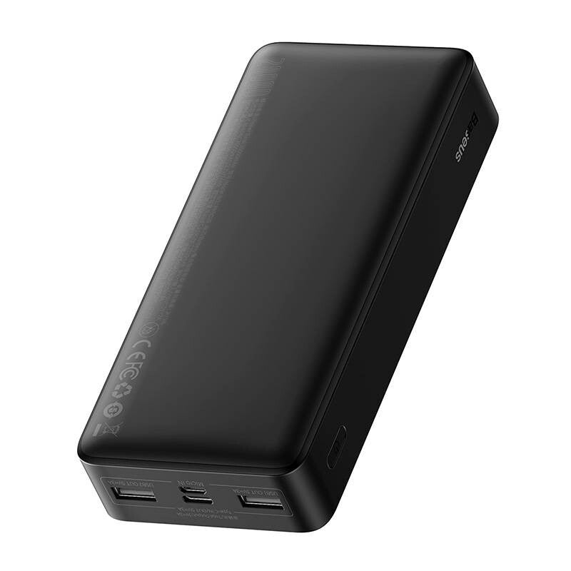 Baseus Bipow 20.000 mAh Powerbank - Reisformaat met display - 15W USB-C & USB-A - Zwart