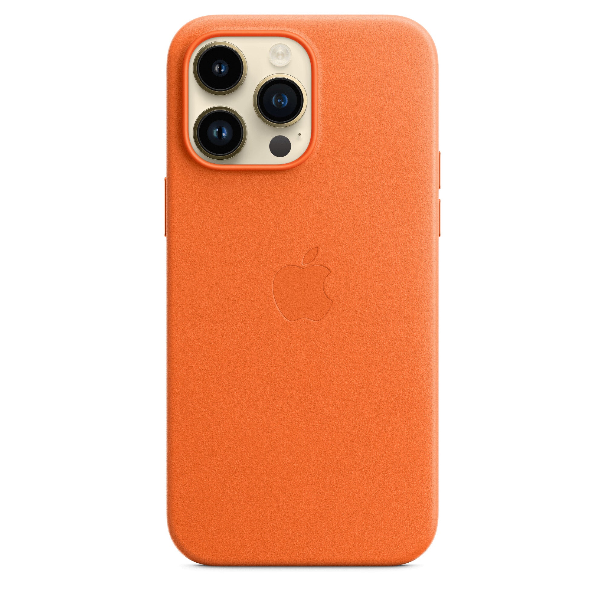 Apple iPhone 14 Pro Max Leather Case met MagSafe - Oranje