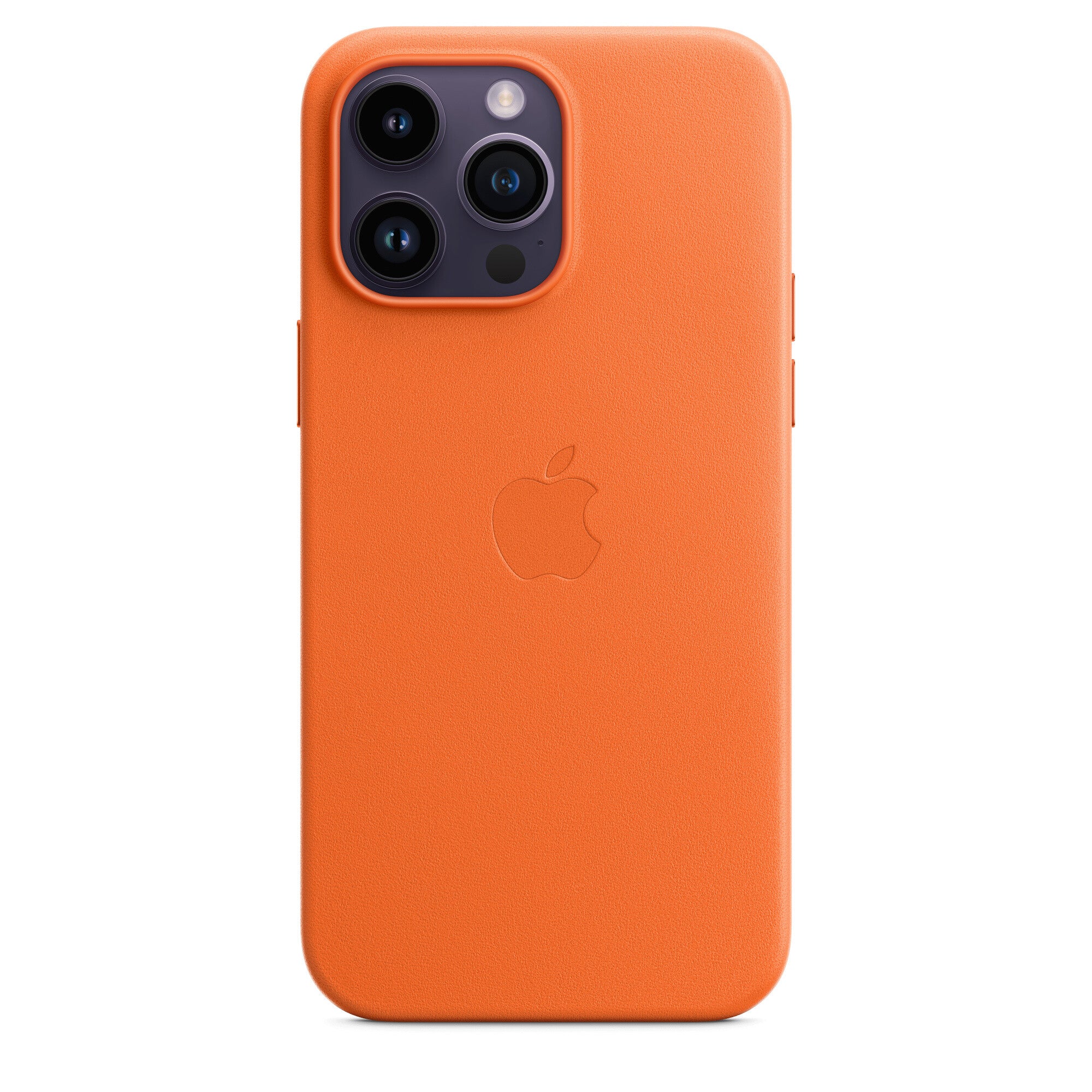 Apple iPhone 14 Pro Max Leather Case met MagSafe - Oranje