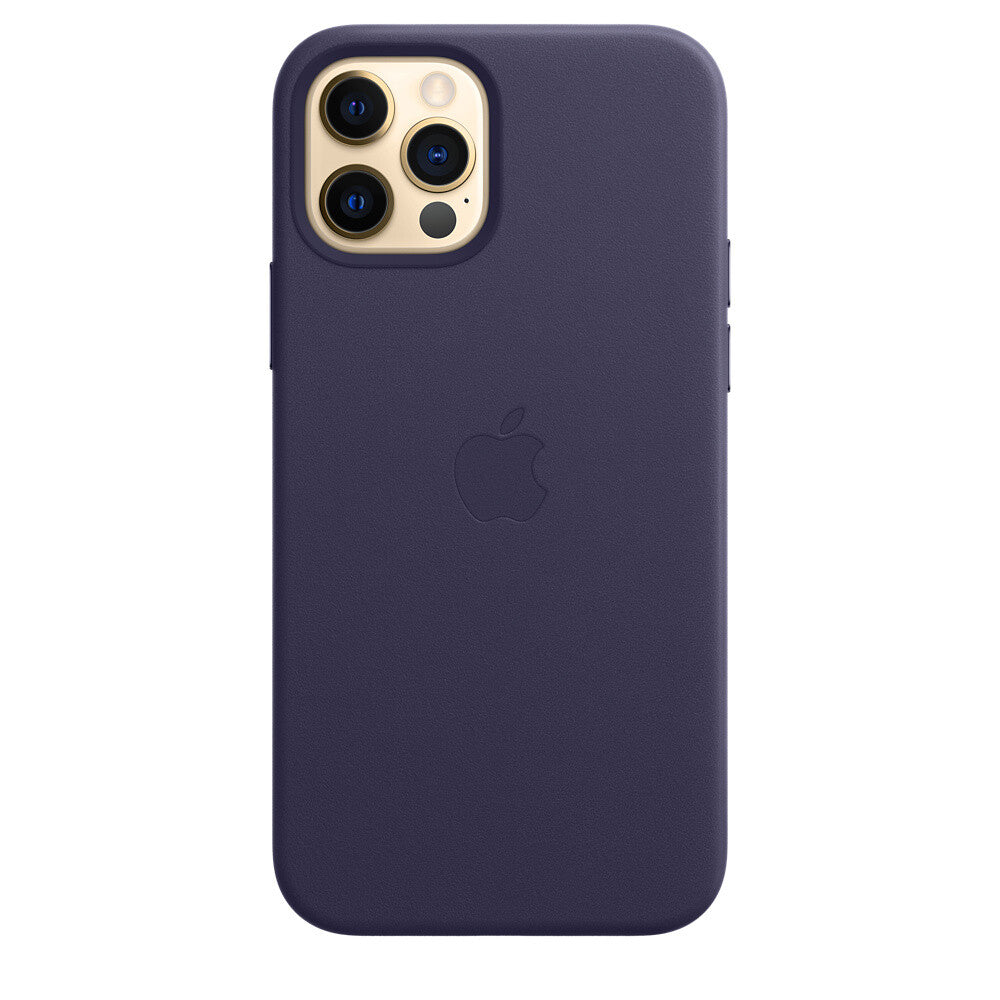 Apple iPhone 12/12 Pro Leather Case met MagSafe - Deep Violet