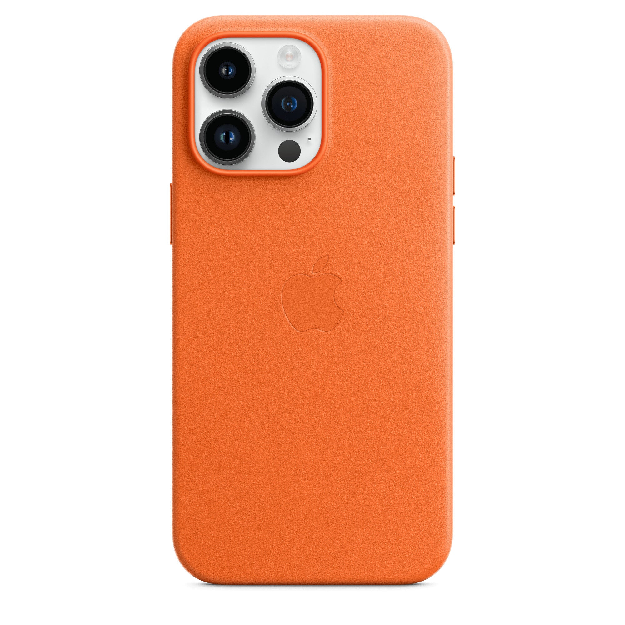 Apple iPhone 14 Pro Max Leather Case met MagSafe - Oranje