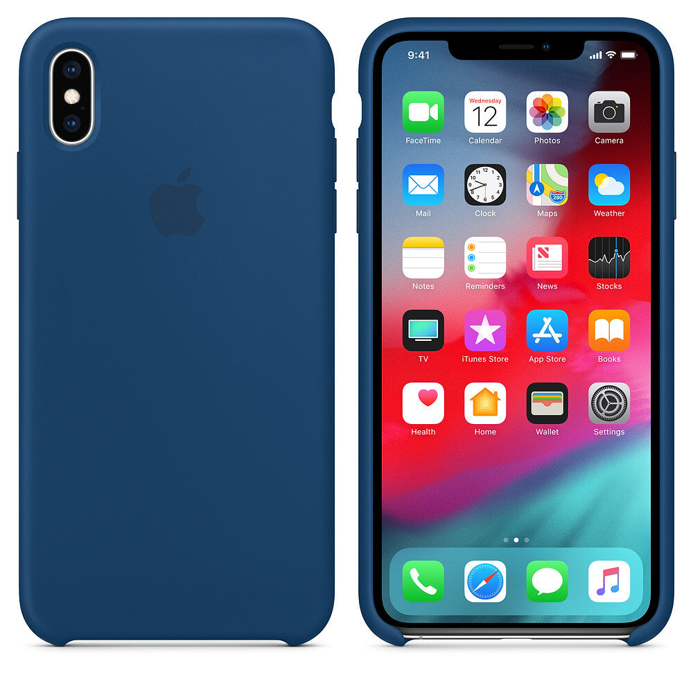 Apple iPhone Xs Max Silicone Case - Horizonblauw