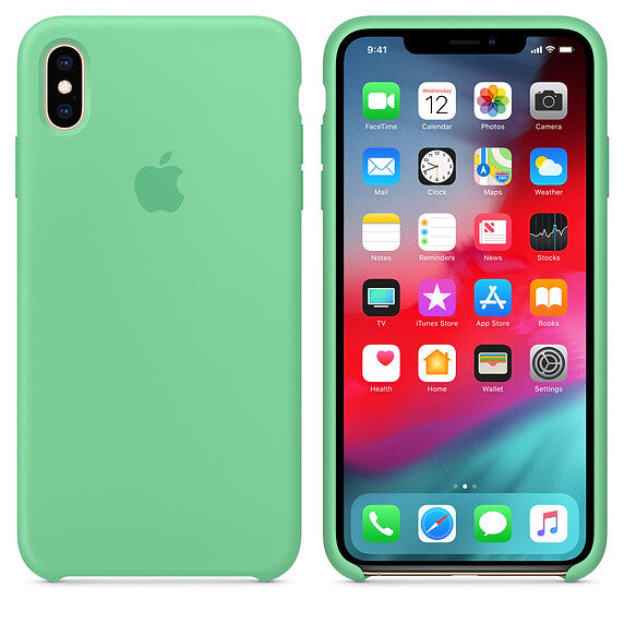 Apple iPhone XS Max Silicone Case - Lavender Green