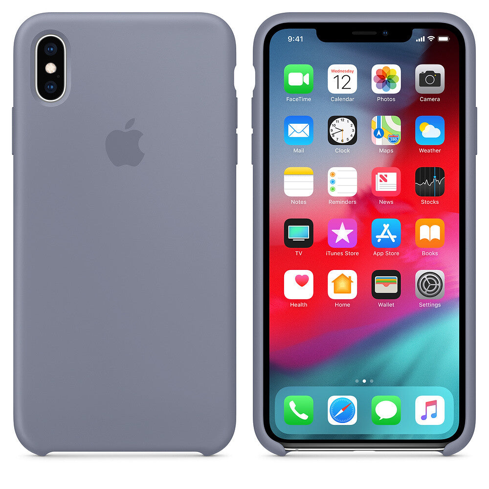 Apple iPhone Xs Max Silicone Case - Lavendelgrijs