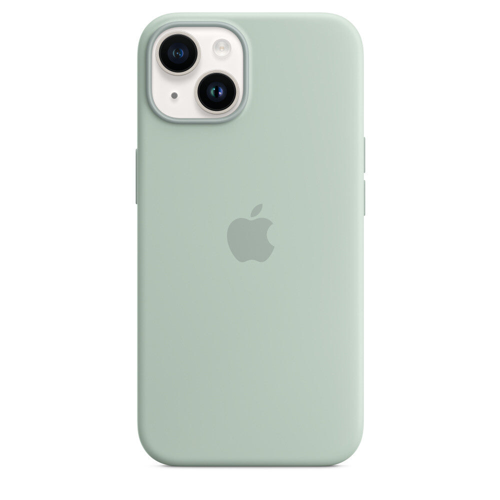 Apple iPhone 14 Silicone Case met MagSafe - Agavegroen