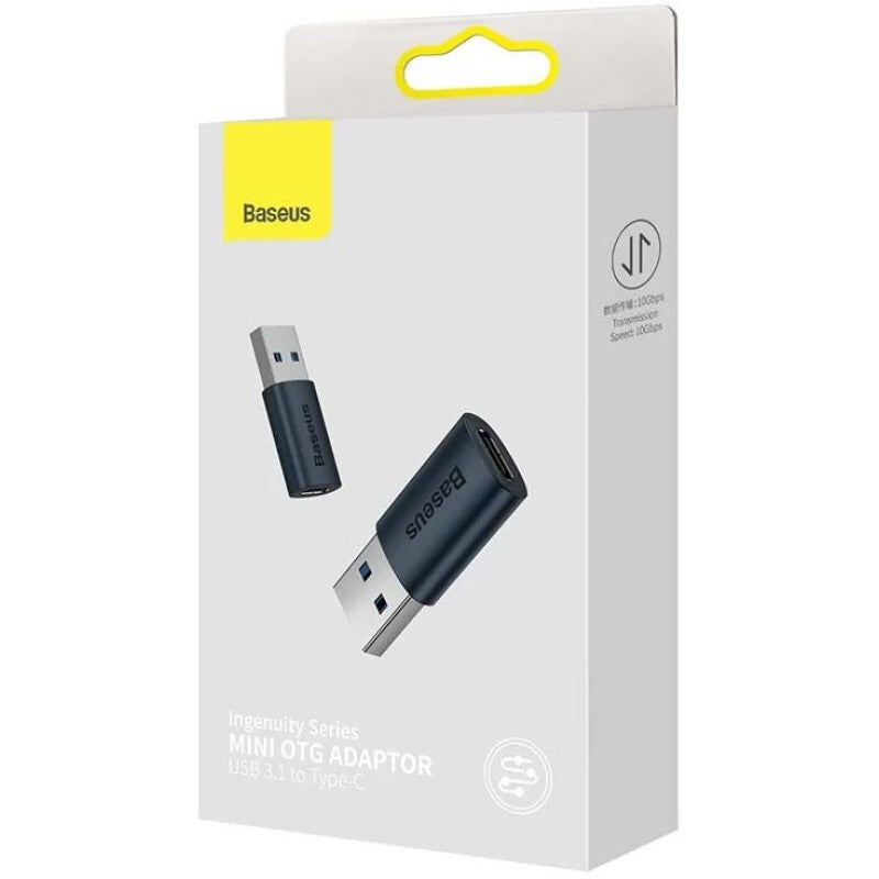 Baseus USB 3.1 naar USB-C Adapter Converter - Zwart