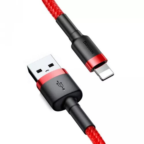 Baseus USB naar Lightning Kabel - 0.5 meter - Rood