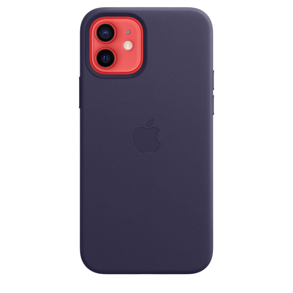 Apple iPhone 12/12 Pro Leather Case met MagSafe - Deep Violet