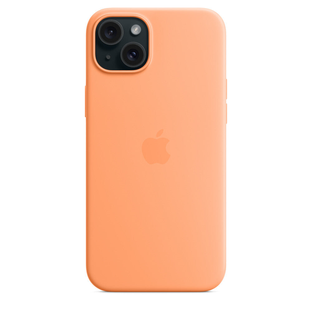 Apple iPhone 15 Plus Silicone Case met MagSafe - Oranje