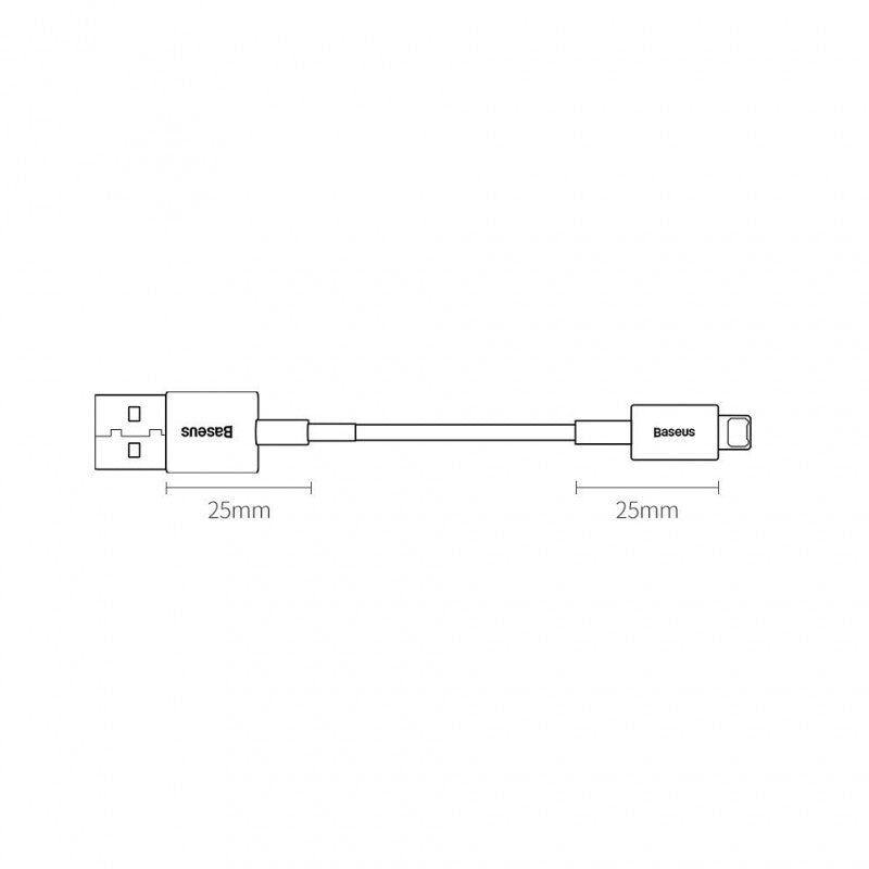 Baseus Superior Series USB-A naar Lightning Kabel - 2 meter - 2.4 A - Wit