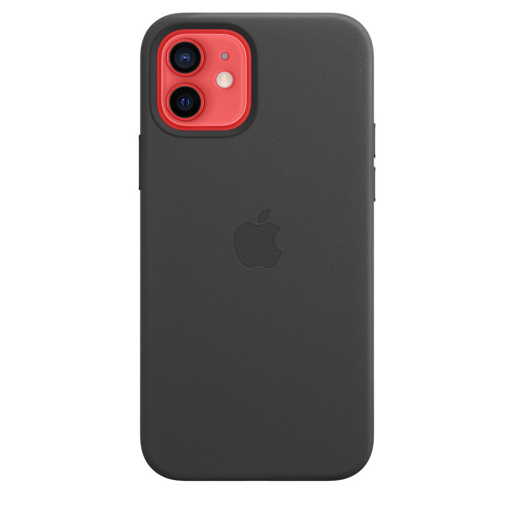 Apple iPhone 12/12 Pro Leather Case met MagSafe - Zwart