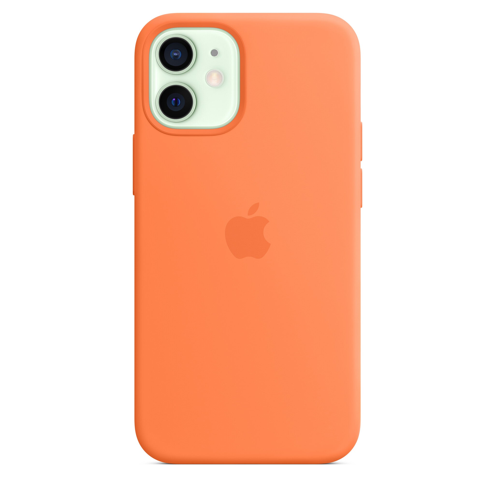 Apple iPhone 12 Mini Silicone Case met MagSafe - Kumquat