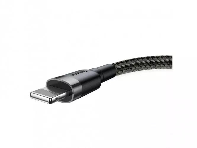 Baseus Cafule USB naar Lightning Kabel - 3 meter - Zwart/Grijs - 3 A - Fast Charging - Geschikt voor iPhone