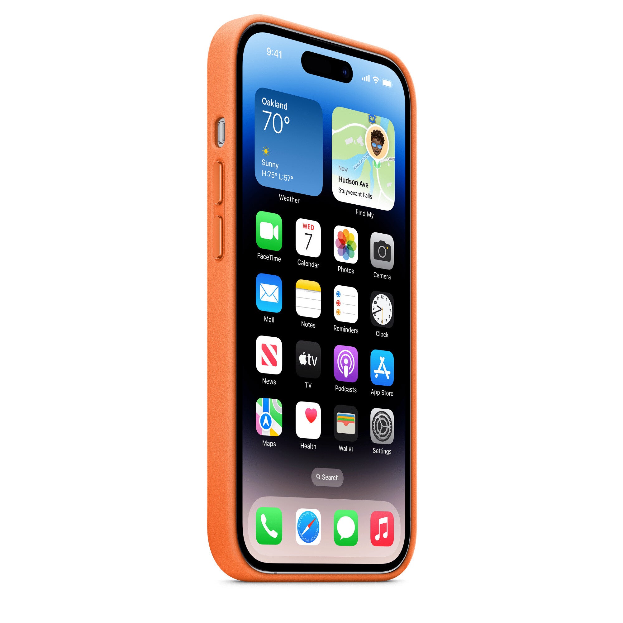 Apple iPhone 14 Pro Silicone Case met MagSafe - Oranje