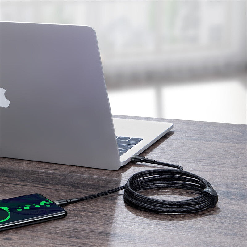 Baseus Cafule PD 100W Snellaadkabel USB-C naar USB-C - 2 meter - Grijs/Zwart