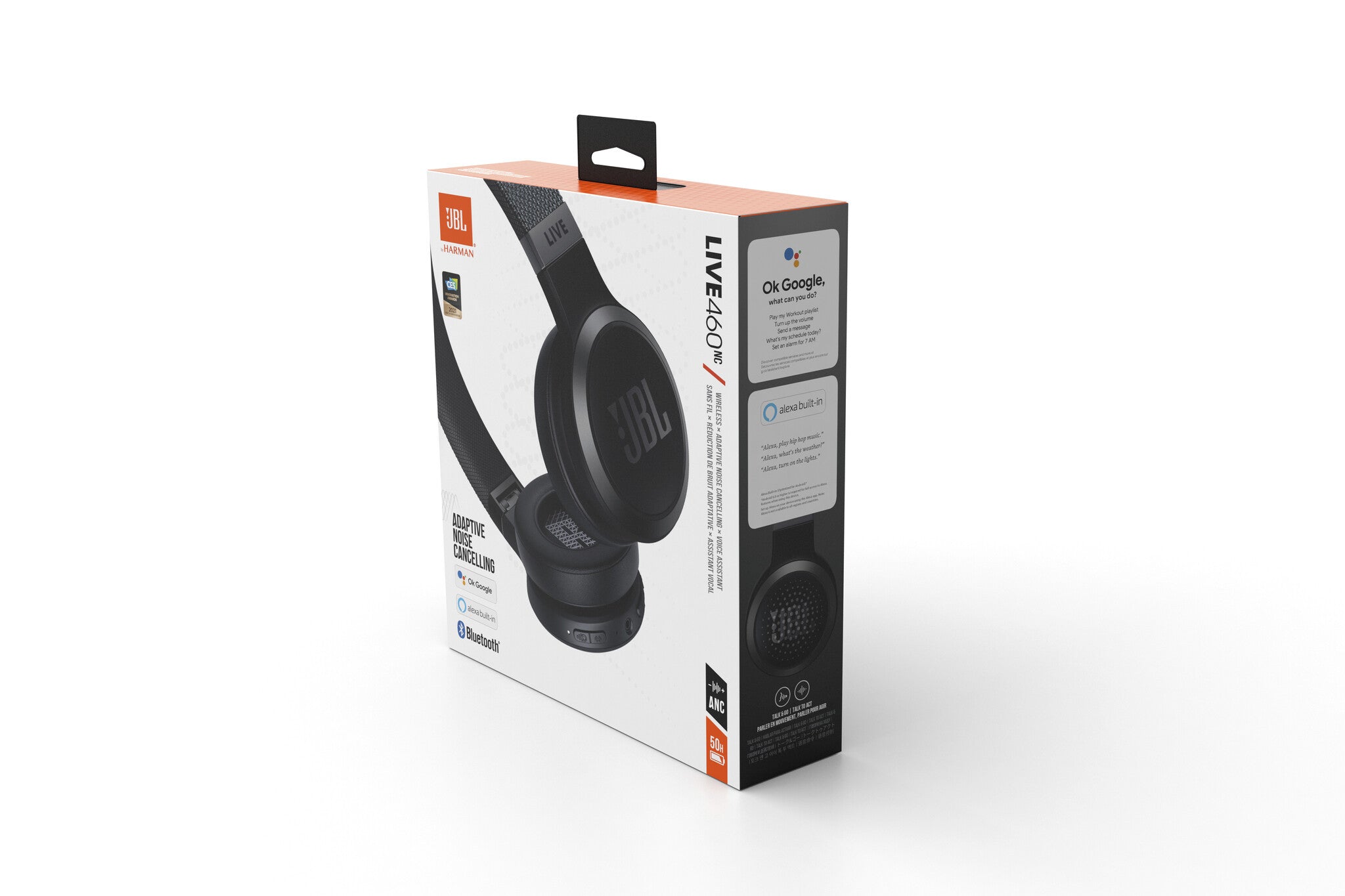 JBL Live 460NC - Draadloze On-ear Koptelefoon - Zwart