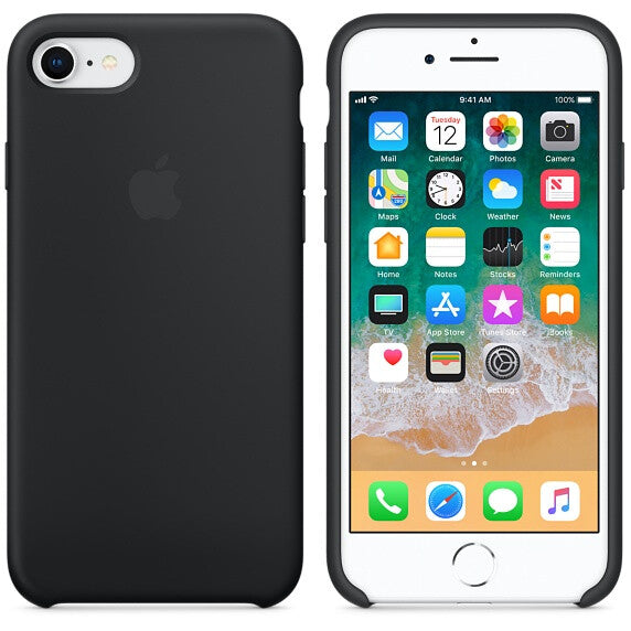 Apple iPhone 7/8/SE (2020 en 2022) Silicone Case - Zwart