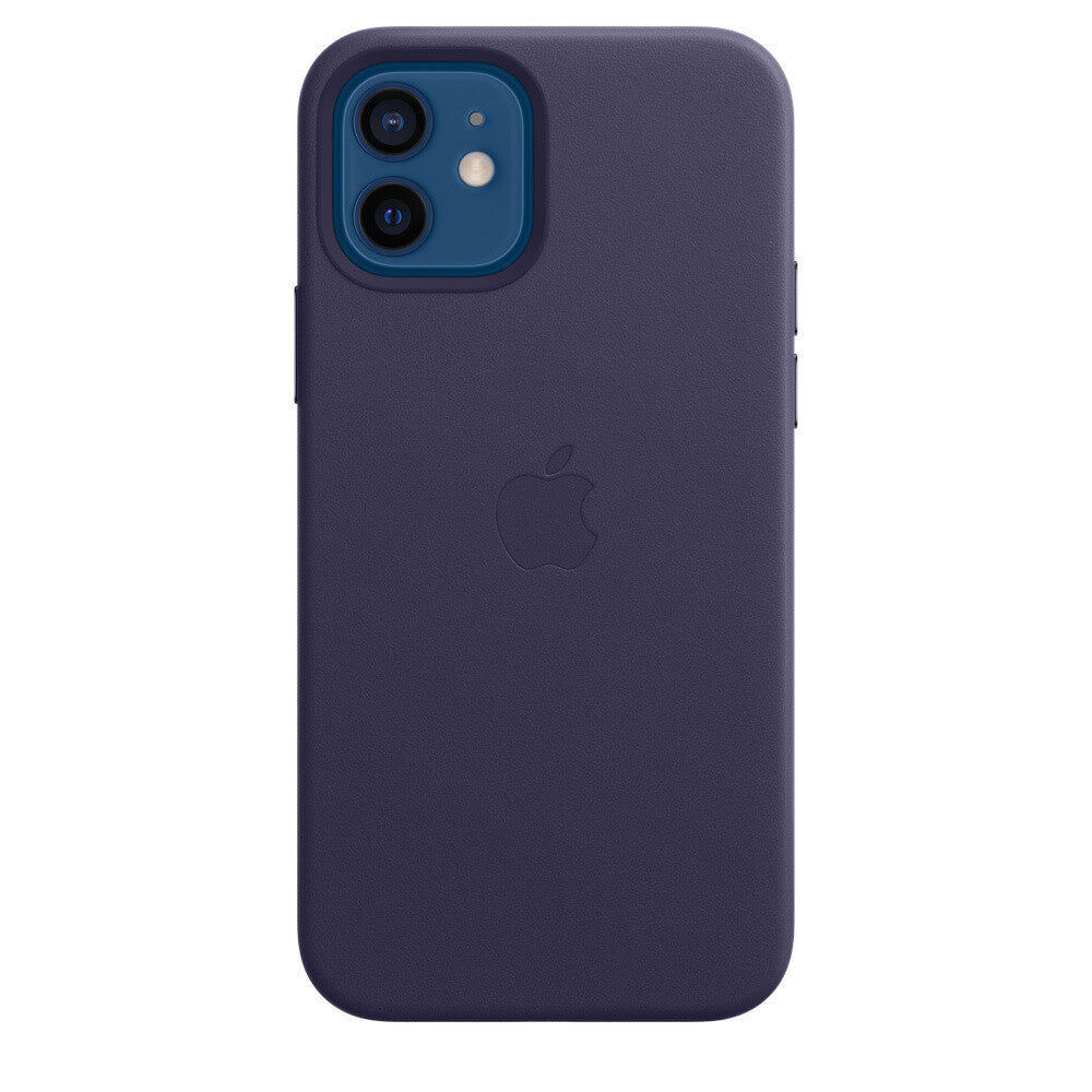 Apple iPhone 12/12 Pro Leather Case met MagSafe - Deep Violet