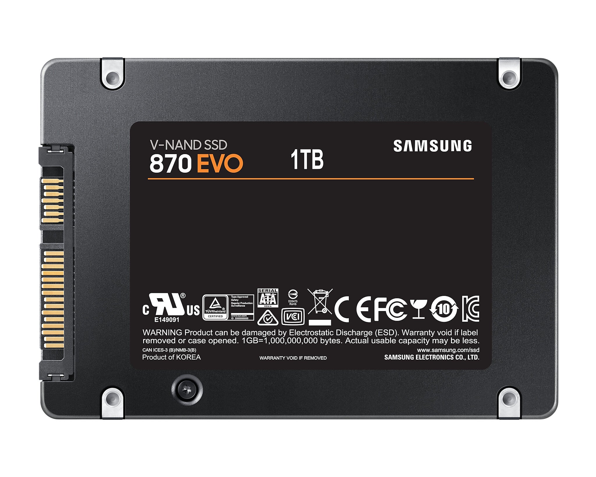 Samsung 870 EVO Interne SSD - 2.5 inch - 1 TB