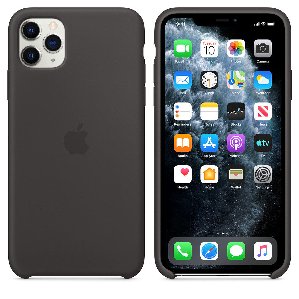 Apple iPhone 11 Pro Max Silicone Case - Zwart