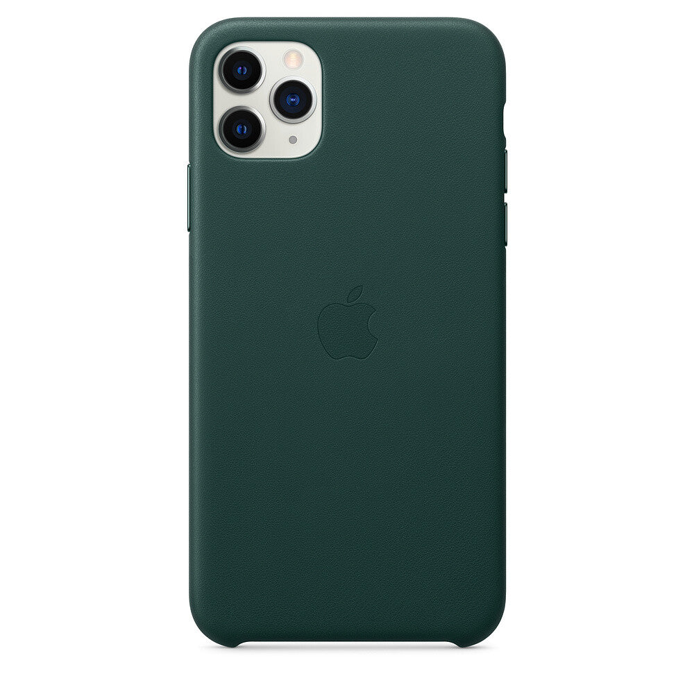 Apple iPhone 11 Pro Max Leather Case - Groen