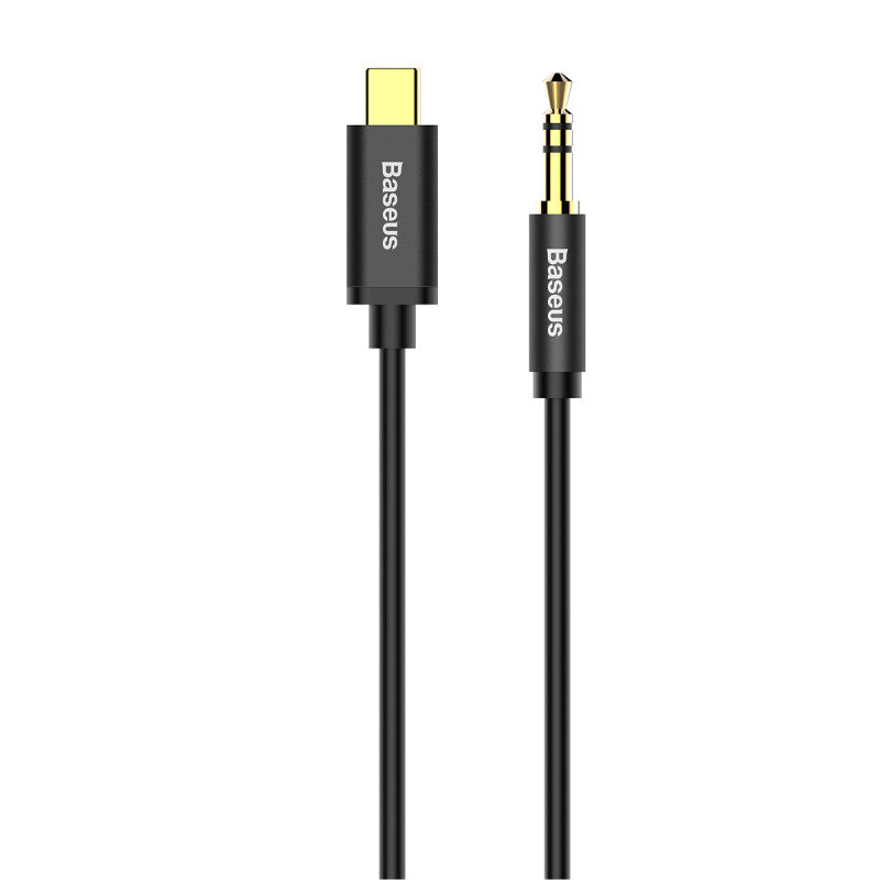 Baseus Yiven USB-C naar 3.5 mm Audio Kabel 1.2 meter CAM01-01 - Zwart