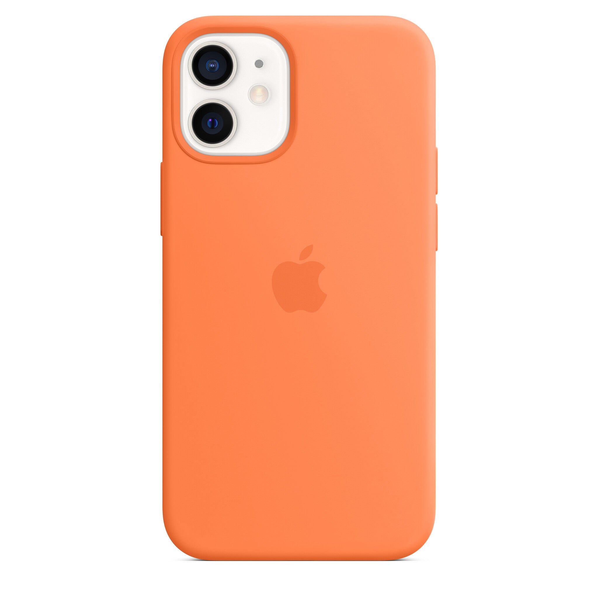 Apple iPhone 12 Mini Silicone Case met MagSafe - Kumquat