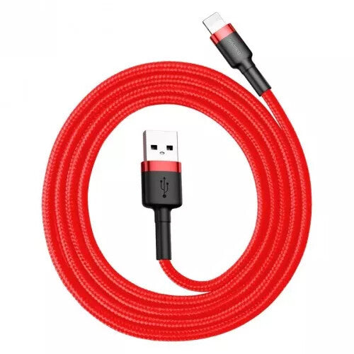 Baseus USB naar Lightning Kabel - 0.5 meter - Rood