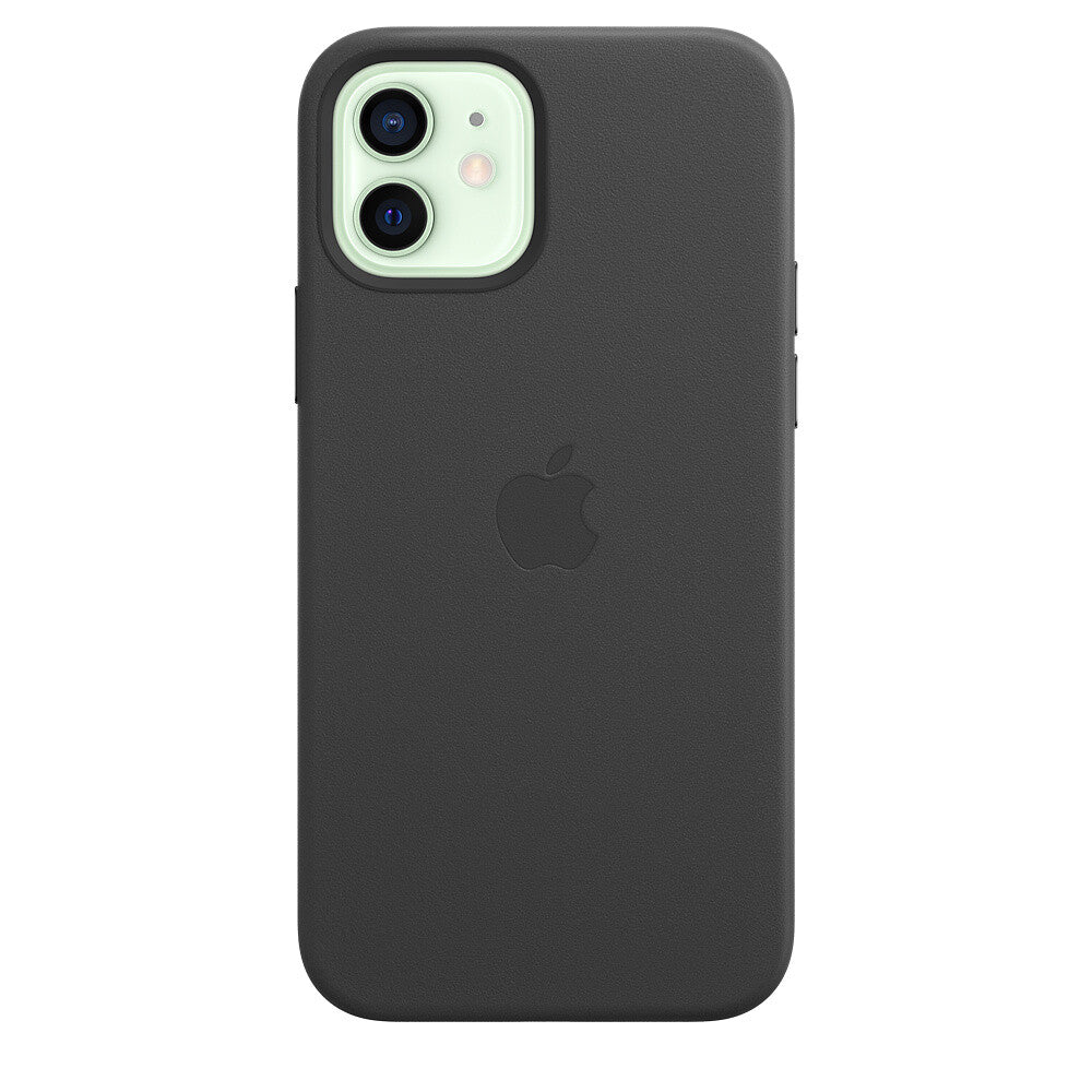 Apple iPhone 12/12 Pro Leather Case met MagSafe - Zwart