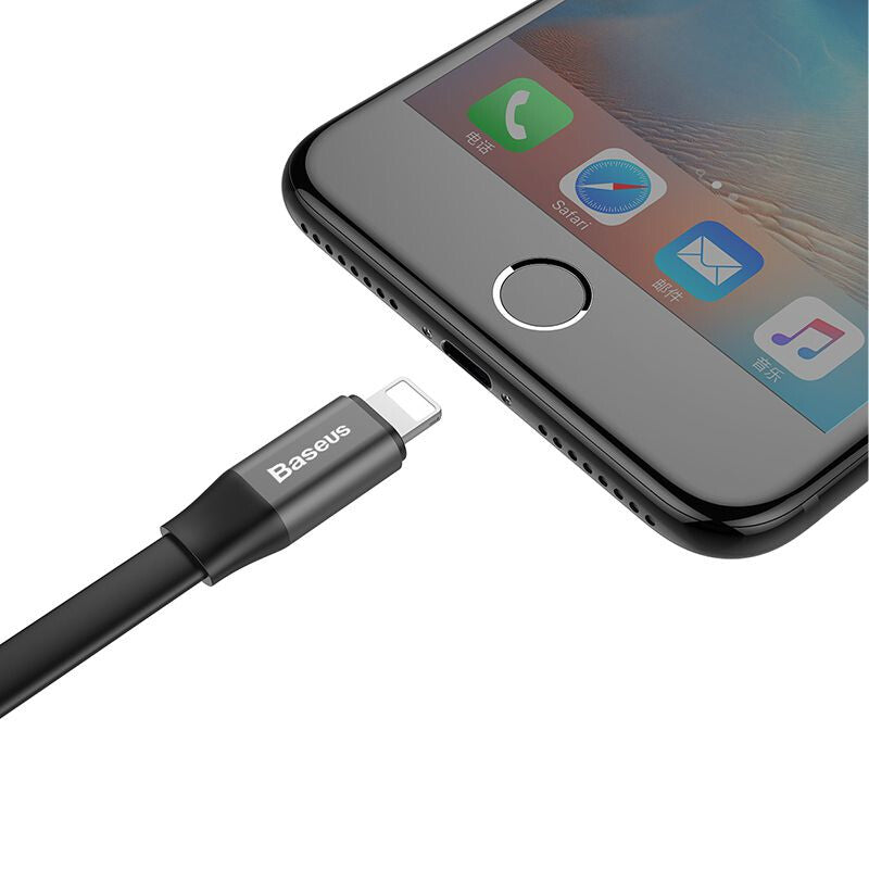 Baseus Nimble USB naar USB-C Draagbare Kabel 0.23 meter - Zwart