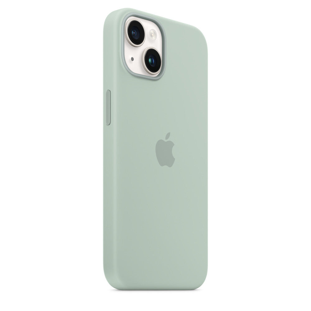 Apple iPhone 14 Silicone Case met MagSafe - Agavegroen