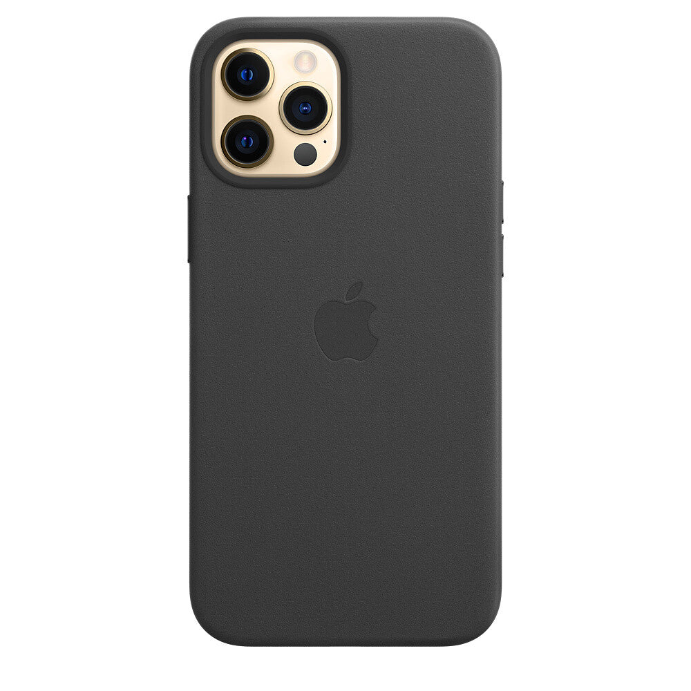 Apple iPhone 12 Pro Max Leather Case met MagSafe - Zwart