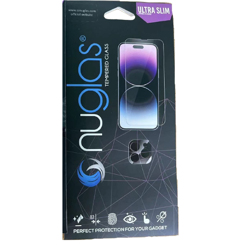 NuGlas combi-pack voor iPhone 14 Pro Max - Camera + Display screenprotector - Transparant