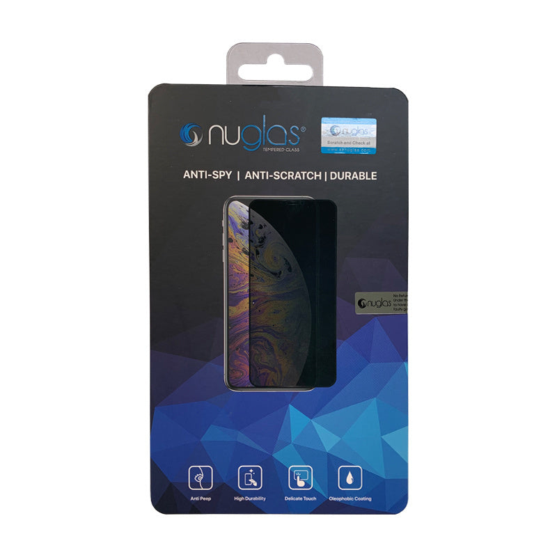 NuGlas voor iPhone 15 Pro - privacy screenprotector - 360 graden Bescherming