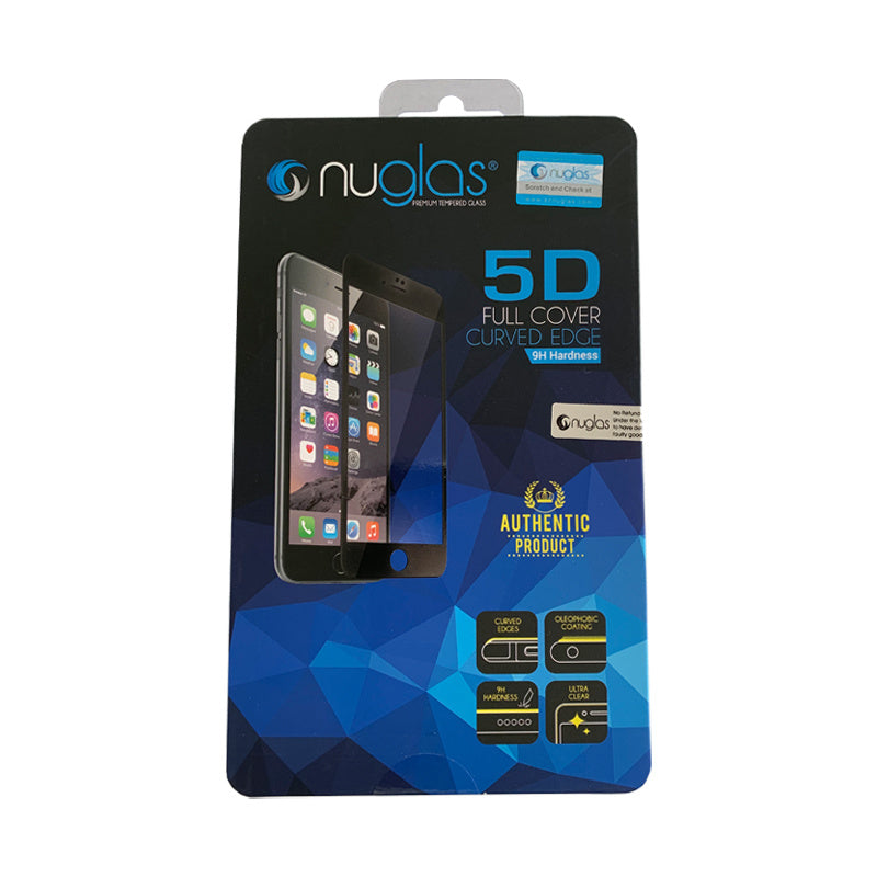 NuGlas screenprotector voor iPhone 7 Plus/8 Plus - 360 graden Bescherming - Wit